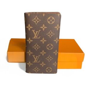 🆕 Louis Vuitton Style Monogram Canvas Cult Long Bi-Fold Wallet 🆕